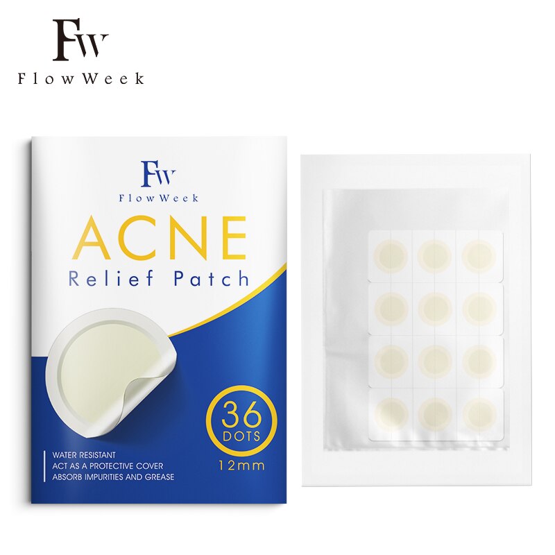 Flow Week Acne Pimple Patch Stickers 36 Dots 12mm