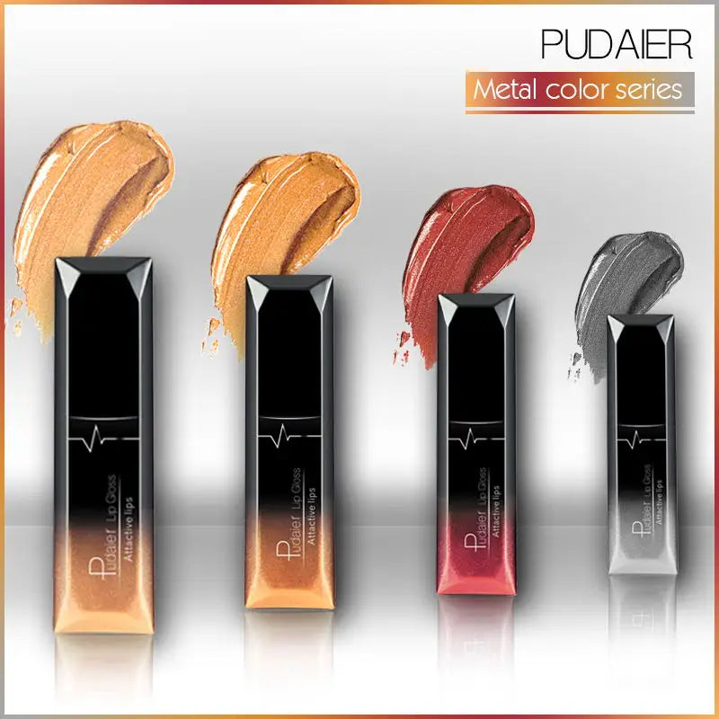 Pudaier Lips Matte Liquid Lipstick Make up Cosmetics Makeup Long-lasting Moisturizer Lip Gloss Maquiagem Waterproof Lipgloss Pen