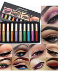 HANDAIYAN Makeup Set Series Eyeshadow Eyeliner Kit  Liquid Lipstick  Eye Shadow Liner Stick