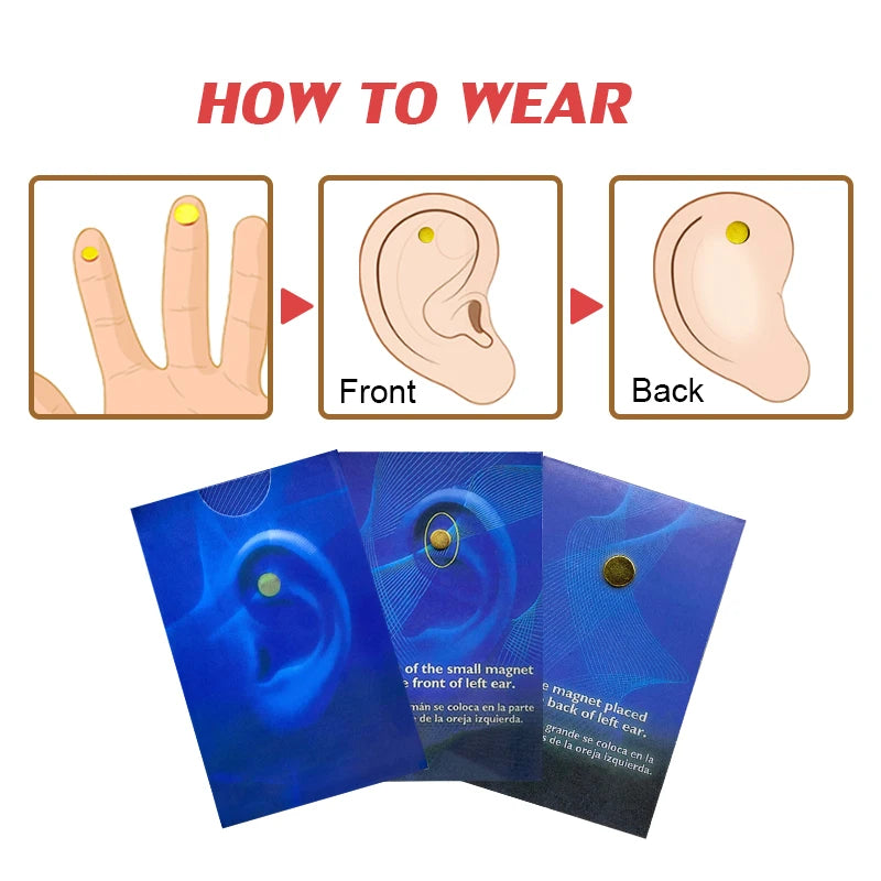 6pcs=3pairs Quit Smoking Magnet Smoking Cessation Magnet Ear Acupoint Therapy Stop Smoking Patch Suppress Smoking Desire A380