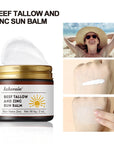 Sunscreen Makeup Beef Tallow and Zinc Sun Balm Sun Protection Moisturizing and Antioxidant Care for Your Skin