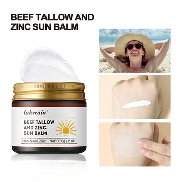 Sunscreen Makeup Beef Tallow and Zinc Sun Balm Sun Protection Moisturizing and Antioxidant Care for Your Skin