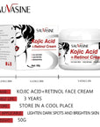 Kojic Acid Retinol Cream Skin Whitening Cream Remove Dark Spots Facial Skin Care