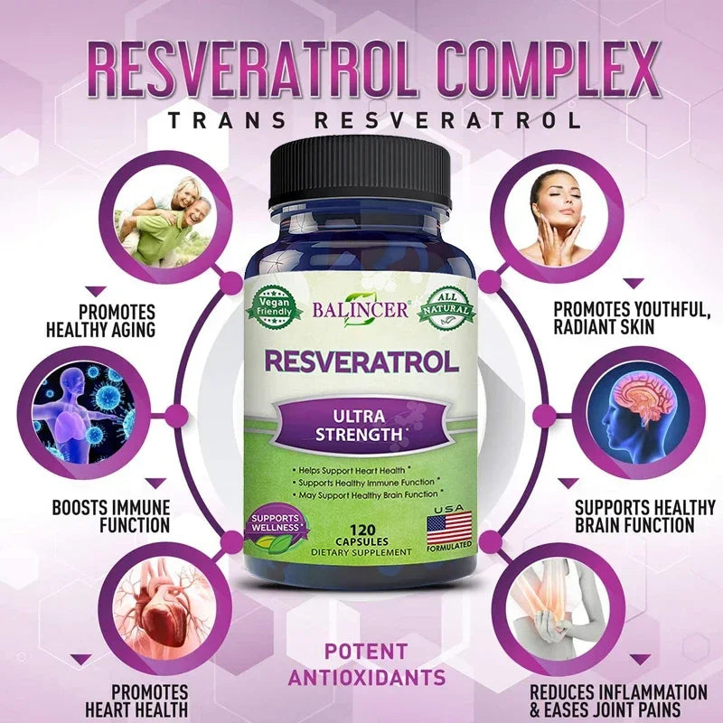 BALINCER RNatural Resveratrol Antioxidant Adult Supplement Promoting Healthy Weight Loss and Overall Wellbeing