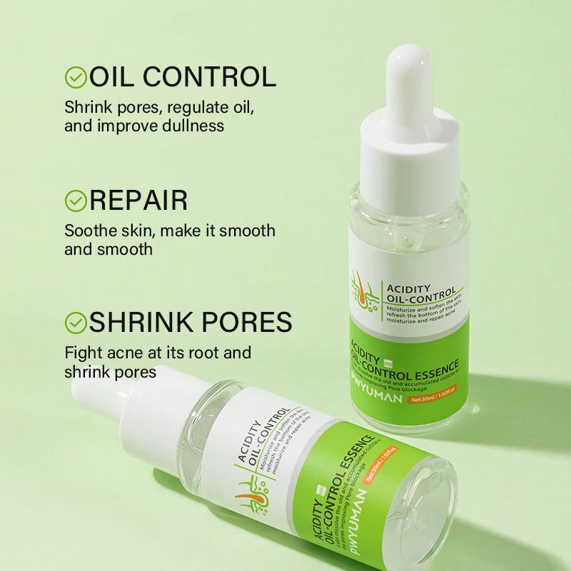 Pore Shrinking Serum Oil Control Pimple Acne Treatment Repair Soothe Skin Facial Moisturizer High Quality Korean Cosmetics 30ml