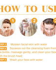 100ml Turmeric Cleansing Mousse Brightening Face Wash Foam Face Cleanser Oil Control Blackhead Remover Skin Cleansing