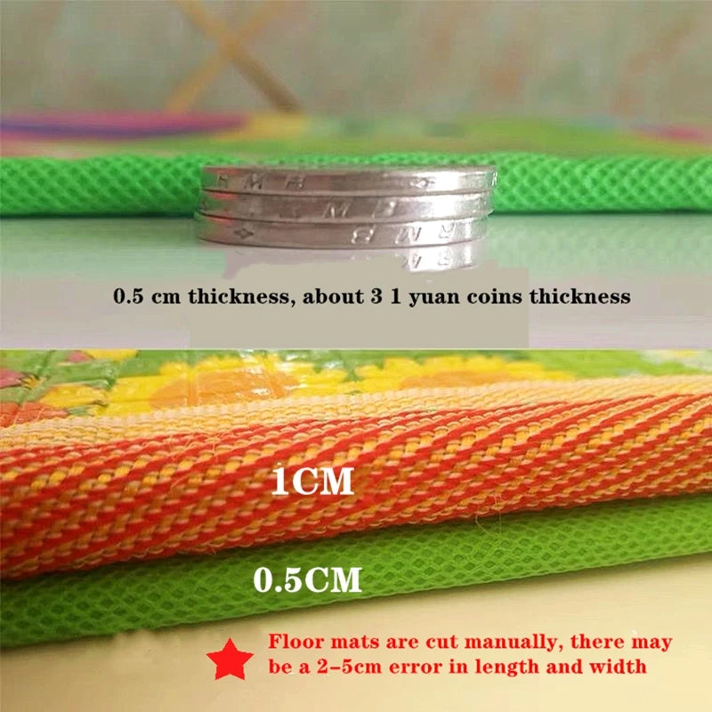 Non-toxic Thick EPE Environmentally Friendly Baby Crawling Play Mat: Folding Carpet for Children's Safety, Kid Rug Playmat