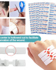 30pcs Zipper Band-Aid Medical Adhesive Bandage Sutured Band Aids Zipper Bandaid Sterile Bandages Promote Wound Healing A1668