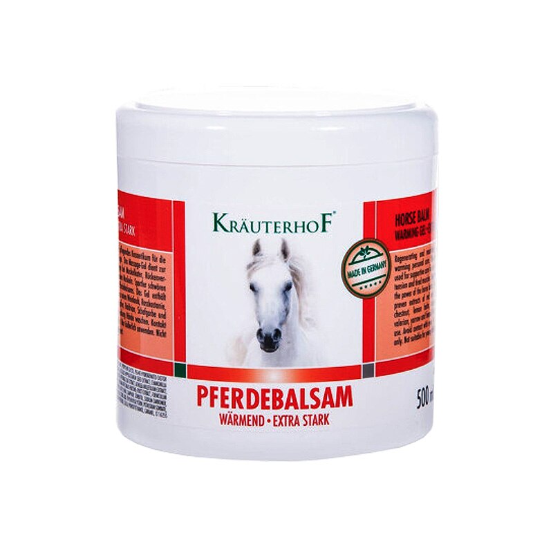 Krauterhof Pferdebalsam Massage Warming Gel 500g