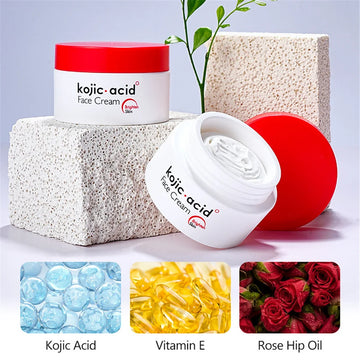 Kojic Acid Face Cream 7 Day Whitening Moisturizer Brighten Skin Remove Freckles 50g