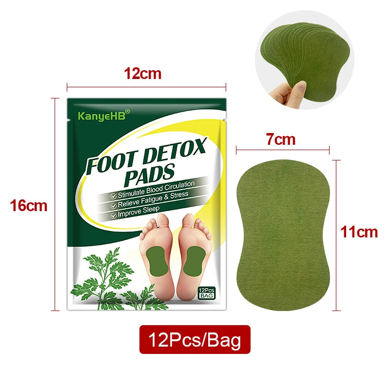 24pcs=2bags Foot Health Patch Relax Body Improve Sleep Body Detox Foot Patch Relieve Bad Breath Beauty Herbal Foot Pads A833