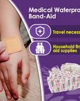 40pcs Waterproof Band-Aid Wound Dressing Patches Sterile Adhesive Bandage Wound Plaster First Aid Kit Supplies Gauze Tape A1581