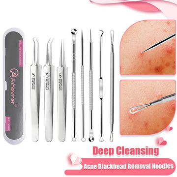 Acne Blackhead Removal Needles Deep Cleansing Beauty Tools 5/8Pcs