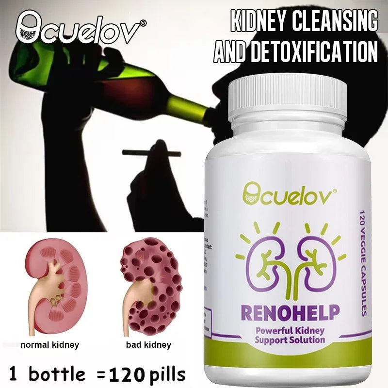 Ocuelov RemonHelp Powerful Kidney Support Solution 120 Veggie Capsulates