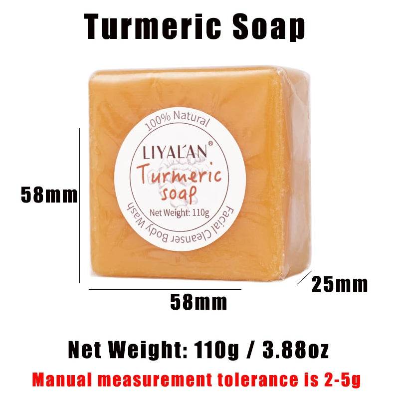 Skin Help Zone Turmeric Face Soap Acne Treatment Lighten Dark Spots Black Skin  Handmade 110g