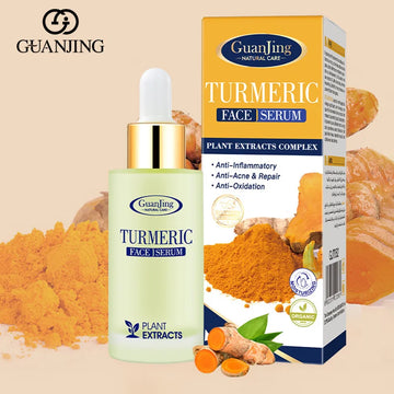 GuangJing Turmeric Face Serum Anti-Inflammatory Facial Plant Extract Essence 30ml