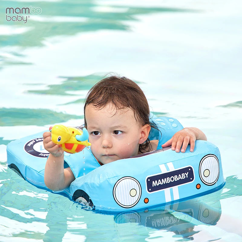 Mambobaby Non-Inflatable Baby Float: Waist Swimming Ring and Swim Trainer for Kids, Perfect Beach and Pool Accessory