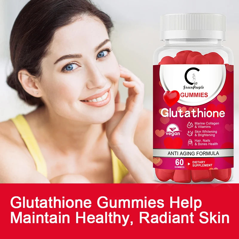 GPGP GreenPeople Glutathione Collagen Skin Care Facial repair Gummies Dull Skin Collagen and hyaluronic acid Supplement