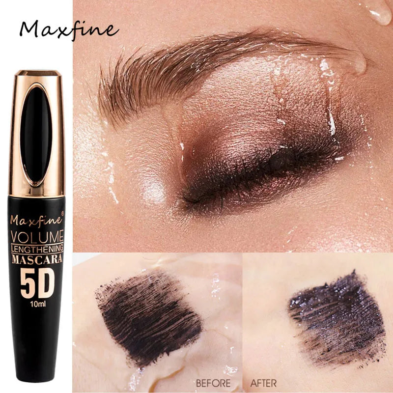 MAXFINE 5 Color Mascara Lash Thick Curling waterproof Lasting Lash Dyeing Cream