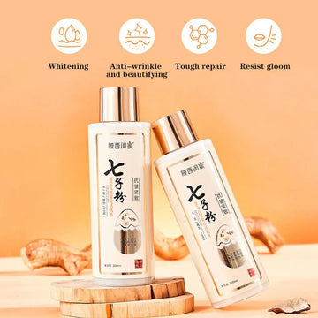 Qizi Powder Eggshell Anti Wrinkle Firming Skin Activating Emulsion Essence Three Effect Skin Activating Lotion 300ml