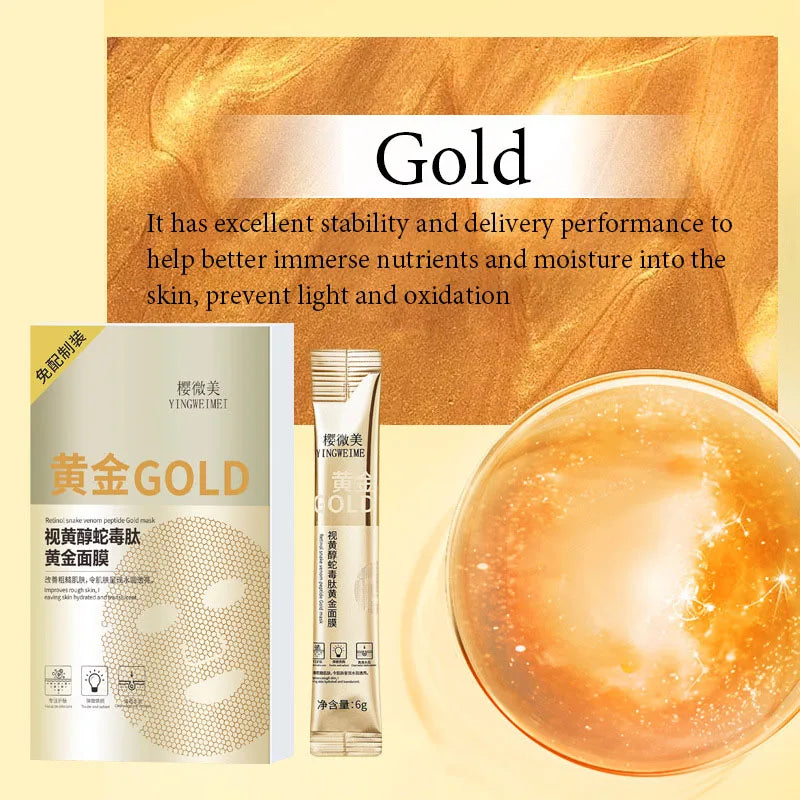 Retinol Gold Face Mask Firming Anti Facial Masks Peeling Mask Face Skin Care Products