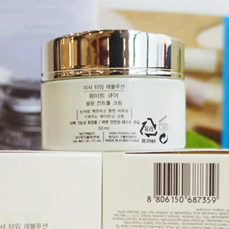 MISSHA Time Revolution White Cure Blanc Control Cream Ageless Face Toner Skin Care 50ml