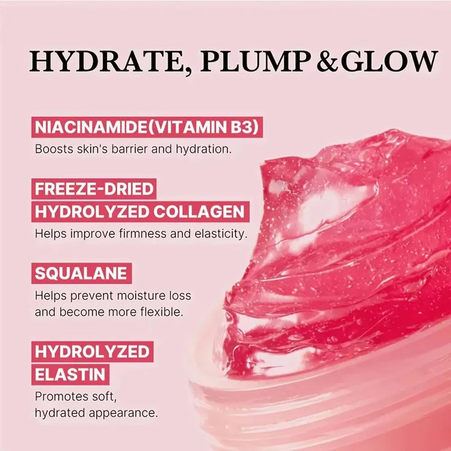 24h Glow Lifted Collagen Jelly Cream Niacinamide Hydrolyzed Collagen Reduce Sagging Strengthen Skin Barrier Moisturize The Skin