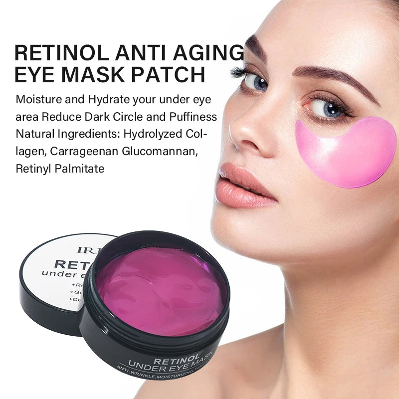 60pcs Retinol Under Eye Patches Hyaluron Acid Eye Mask Patch Moisturizing Remove Dark Eye Circles Eyes Mask Korean Skin Care