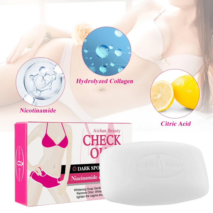 Private Parts Whitening Deep Cleansing Remove Dark Spots Face Body Skin Care Soap 40g