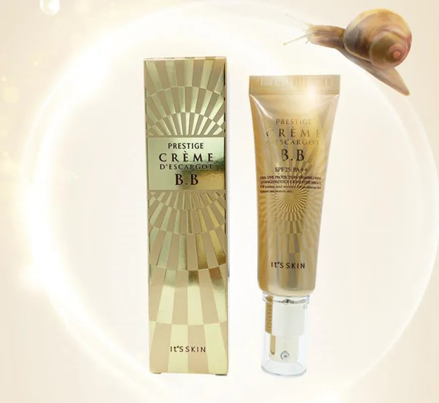 IT'S Skin Prestige Creme D'escargot BB Cream 50ml Whitening Make Up Moisturizing Snail CC