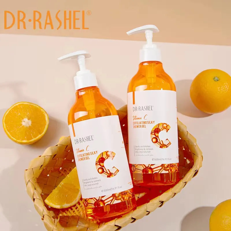 DR.RASHEL Vitamin C Exfoliating Shower Gel  Gently Cleanses Skin 500ml