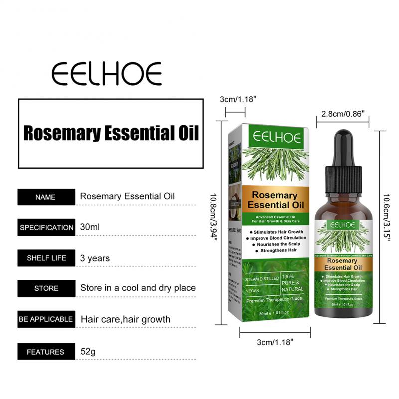 EELHOE Rosemary Essential Oil For Hair Growth 30ml