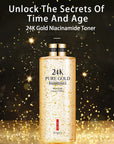 Nicotinamide Face 24K Gold Toner for Moisturizing and Skin Care 300ML