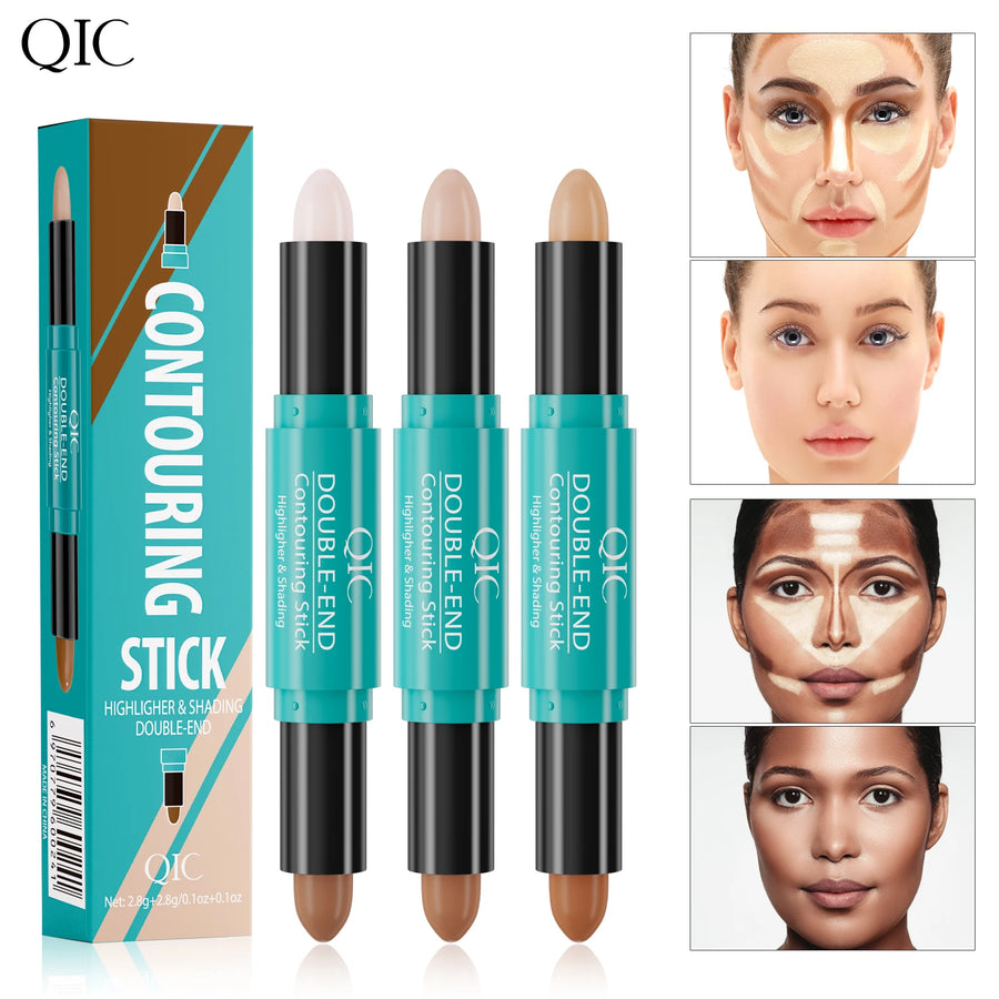 QIC Face Foundation Concealer Pen Long Lasting Dark Circles Corrector Contour