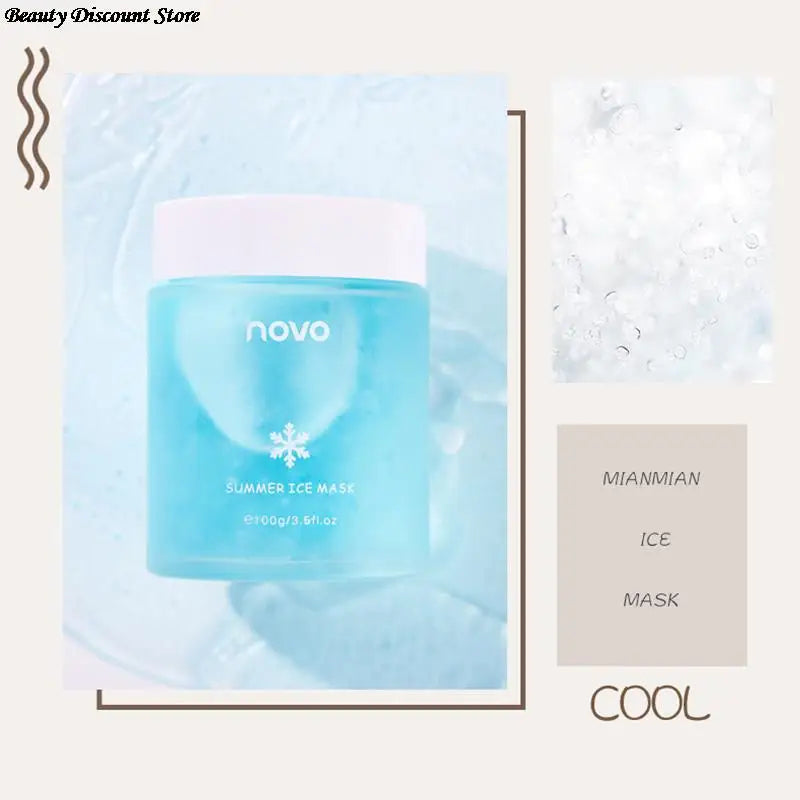 Natural Flower Petals Sleeping NOVO Facial Mask Moisturizing Skin Summer Ice Mask