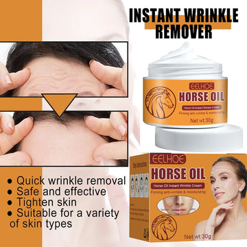 Horse Oil Instant Wrinkle Face Cream Rejuvenate and Tighten Skin 30g