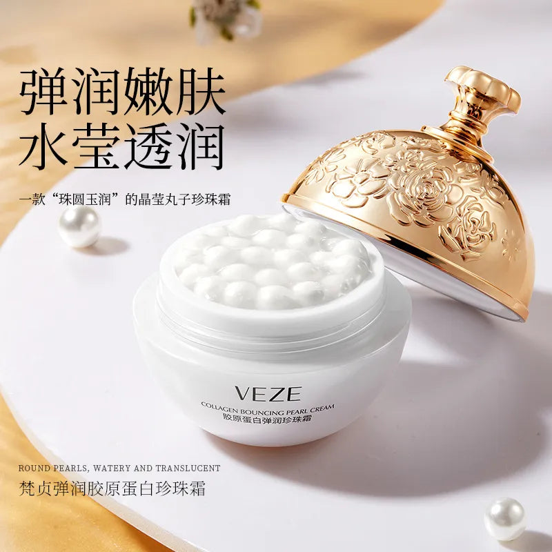 Collagen Pearl Filling Facial Cream For Face Women Lifting Firming Moisturizing