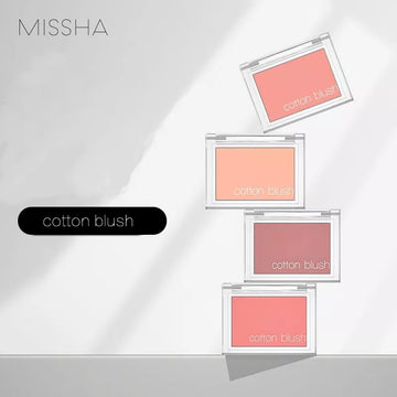 MISSHA Cotton Blush  Matte Highlighter Powder Natural  Cheek Blusher Makeup 4g