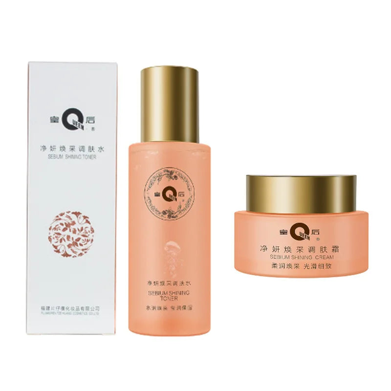 Pien Huang Queen Purifying Whitening Toner Emulsion SkinCare Set Face Care High Quality Niacinamide Brightening Moisturizing