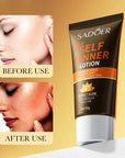 Sadoer Self Tanner Lotion Quick Dry Prefect Glow Gold Tenfor Body 50g