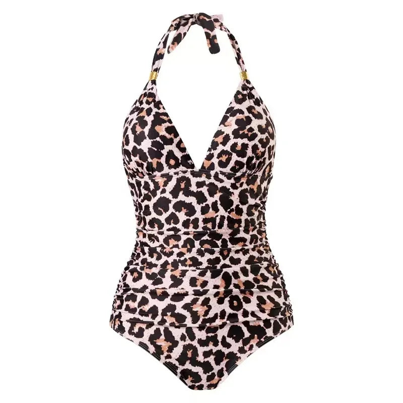 One Piece Swimsuit New Summer Swimwear Push Up Plus Size Bikini Solid Bathing Suits Beachwear Monokini Swimsuit Woman