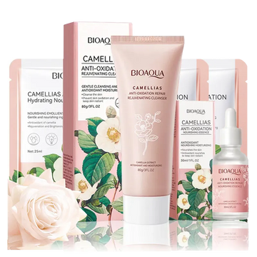 BIOAOUA Camellia Moisturizing Skin Care Set Face Masks Kits