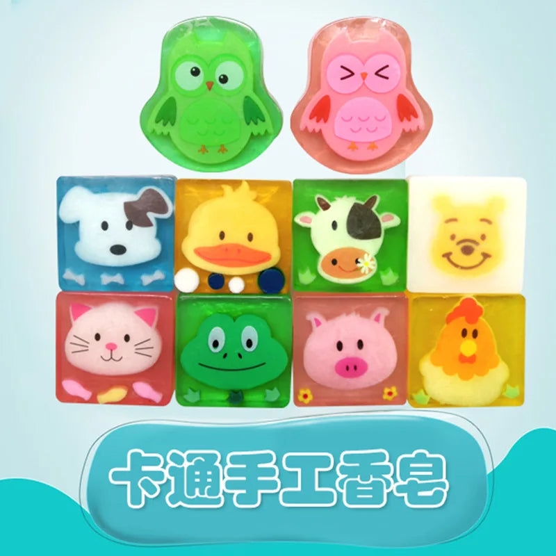 Cartoon Animal Handmade Soap Children's Handmade Washing  Animal Shape