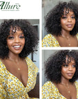 Natural ALLURE Curls with a Jerry Curly Wig With Bangs