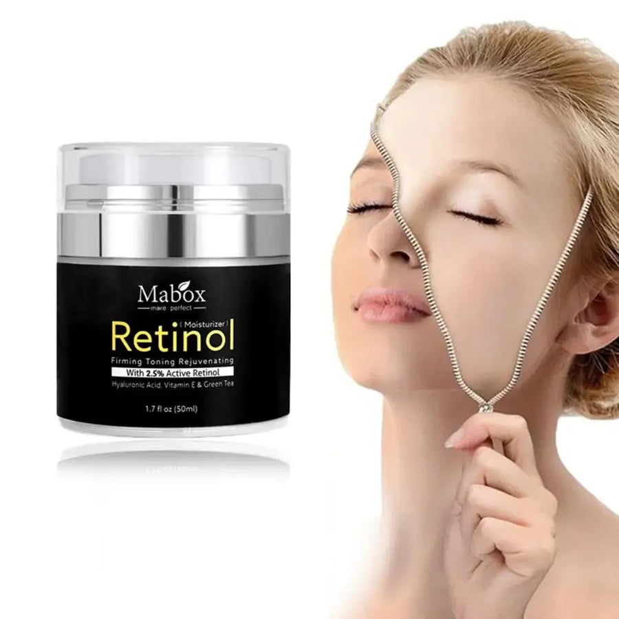 Mabox Retinol Face Cream Hyaluronic Acid AntiAging Remove Wrinkle Vitamin E Cream 50ml