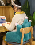 Crown Chair Cushion Plush Home  One Pieces Office Cushions Crowns Cute Lazy Sofa Warm Floor Seat Pad Perfect for Holiday