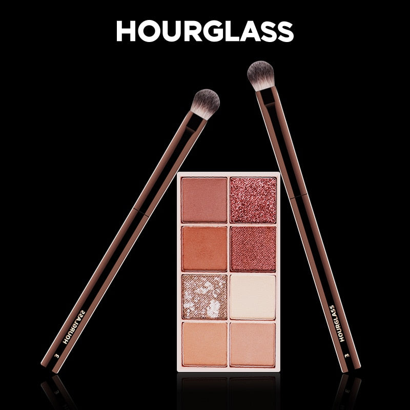 Hourglass Retractable Double-Ended Lip Makeup Brushes