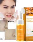 100ml Turmeric Cleansing Mousse Brightening Face Wash Foam Face Cleanser Oil Control Blackhead Remover Skin Cleansing