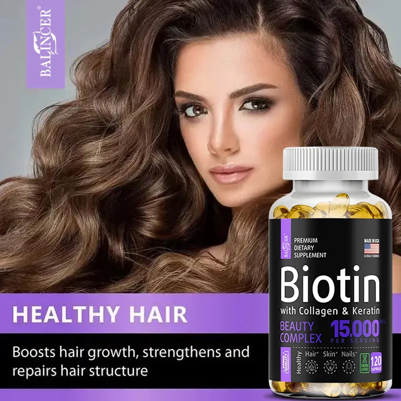 Hydrolyzed Collagen Capsules Collagen Supplement Care Biotin for Skin Joint Hair and Nail Care