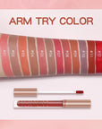 OCHEAL Liquid Lipstick Matte Lip Gloss No.7 To No.12 Colors 6 Pcs